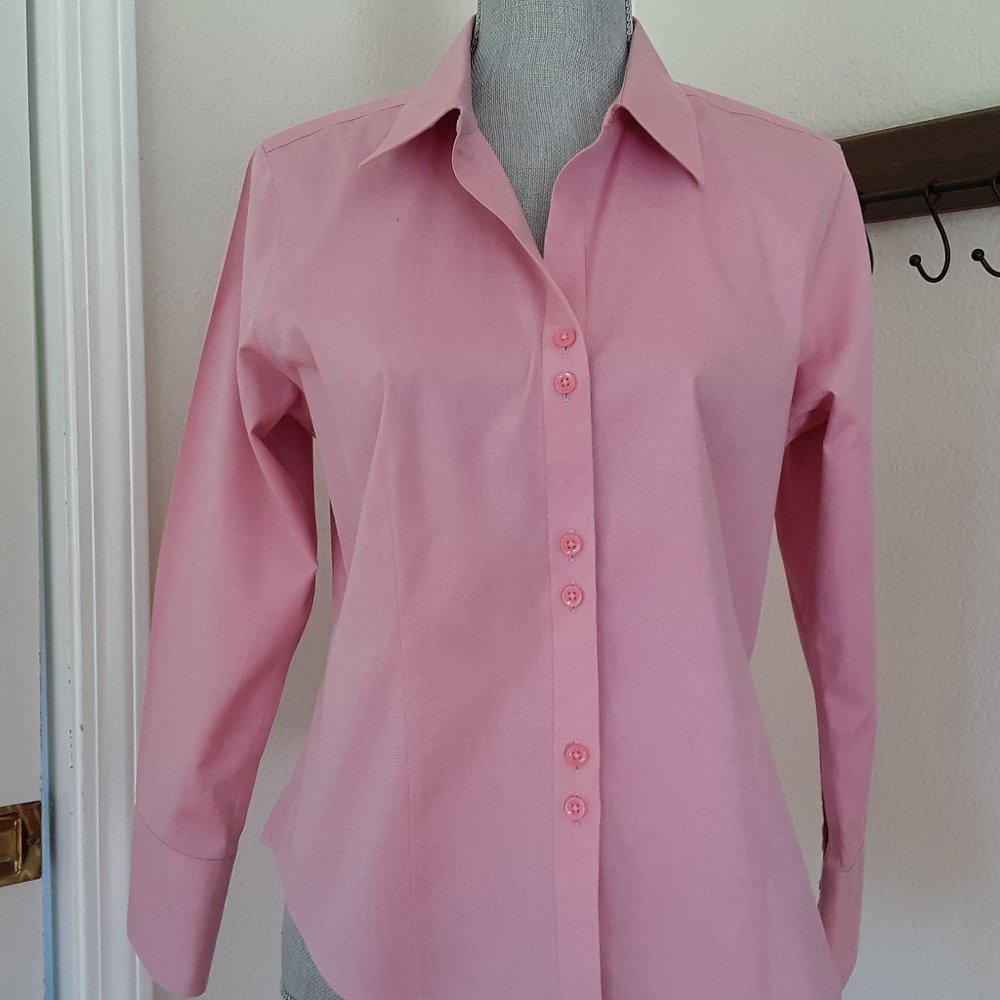 No-iron, button down long sleeve shirt Size 12P